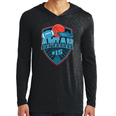 Adult Unisex Triblend Long Sleeve Hoodie Thumbnail