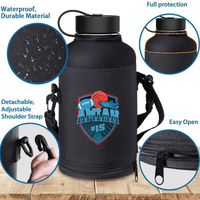 64 oz Buzio Water Bottle with Zippered Pouch Thumbnail