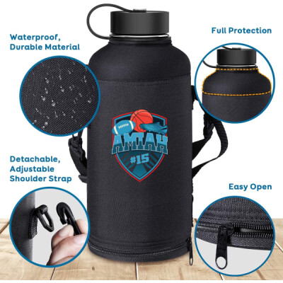 87 oz Buzio Water Bottle with Zippered Pouch Thumbnail