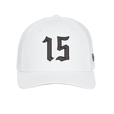 New Era - #15 - Embroidered Perforated Snapback Cap  - Black thread Thumbnail