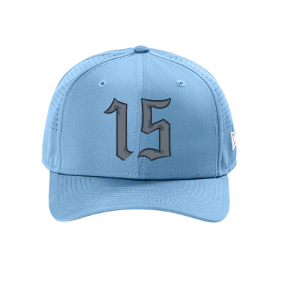 New Era - #15 - Embroidered Perforated Snapback Cap - Navy thread Thumbnail