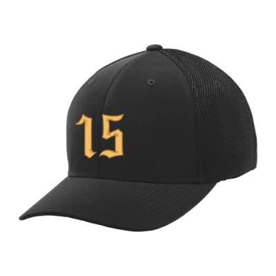 Flexfit airmesh hat - Gold Metallic thread Thumbnail